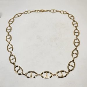 Gold Oval Link Women’s Belt - Elegant Chain